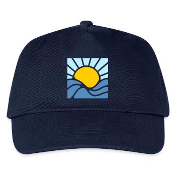 Sonne, Sommer und Meer - Kinder Basecap - Navy - Vorne