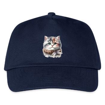 Chat mignon - Casquette de baseball Enfant - marine - Devant