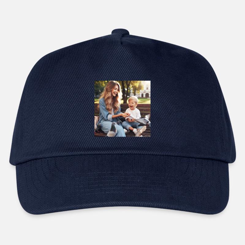 Mutter und Sohn - Kinder Basecap - Navy
