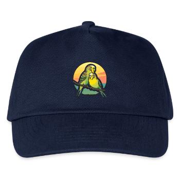Dad Budgie Father Son Budgies - Kids’ Baseball Cap - navy - Front