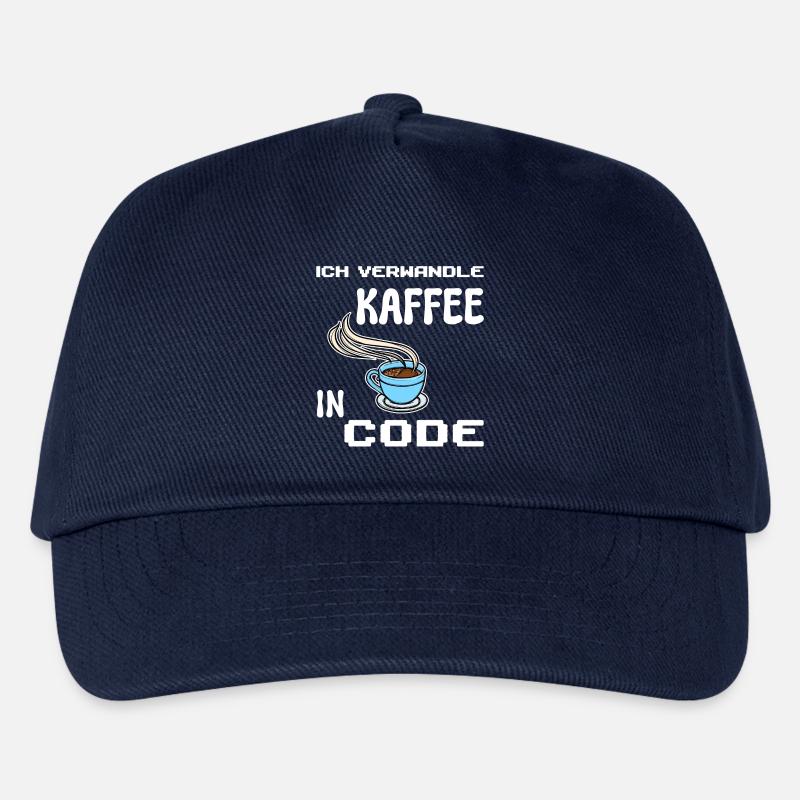 Developer Computerfreak Statement Coden Skripting - Kinder Basecap - Navy