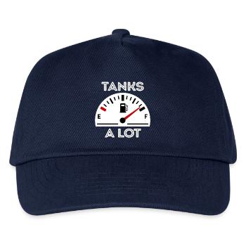 Zapfsäule Tankstelle Benzin Diesel Antrieb Tanken - Kinder Basecap - Navy - Vorne