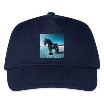 Cheval dans l’eau - Casquette de baseball Enfant - marine - Devant