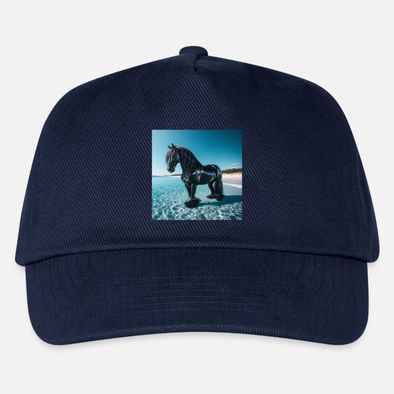 Pferd im Wasser - Kinder Basecap - Navy