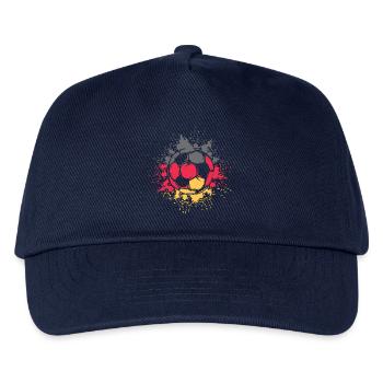 Soccer Color Explosion Germany Team Player - Kids’ Baseball Cap - navy - Front