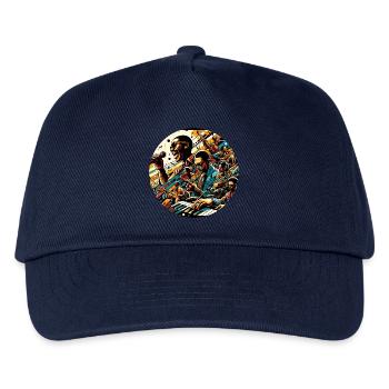 Afro Style Seele - Kinder Basecap - Navy - Vorne