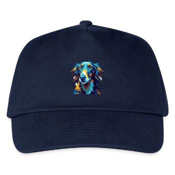 Old Croatian Sighthound Dog Breed Cartoon Kawaii - Kids’ Baseball Cap - navy - Front