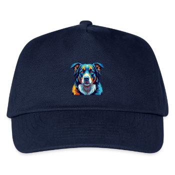 Central Asian Shepherd Dog Breed Cartoon Kawaii - Kids’ Baseball Cap - navy - Front