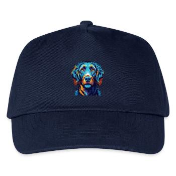 Curly Coated Retriever Dog Breed Cartoon Kawaii - Kids’ Baseball Cap - navy - Front