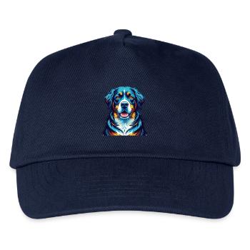 Greater Swiss Mountain Dog Breed Cartoon Kawaii - Kids’ Baseball Cap - navy - Front