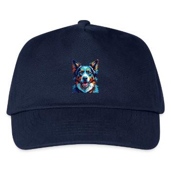 Karpaten Schäferhund Hunderasse Karikatur Kawaii - Kinder Basecap - Navy - Vorne