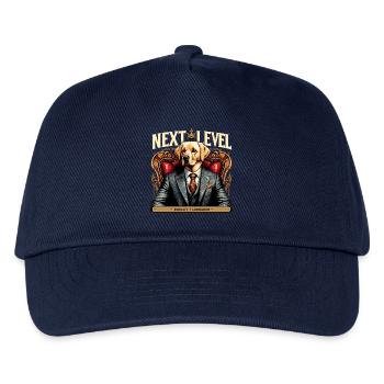 Dudley Labrador Suit Next Level Dog King Chair - Kids’ Baseball Cap - navy - Front