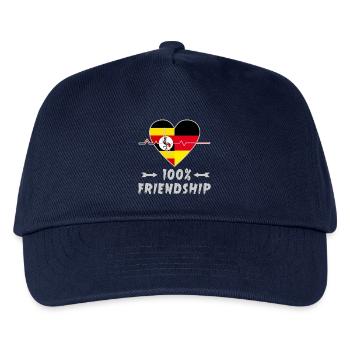 Uganda and Germany 100% friendship - Kids’ Baseball Cap - navy - Front