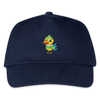 Bee Eater Cute Cartoon Character Kawaii Clipart - Kids’ Baseball Cap - navy - Front