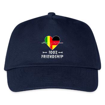 100 % amitié entre le Mali et l'Allemagne - Casquette de baseball Enfant - marine - Devant