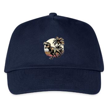 Roaring T-Rex Dinosaur Gift - Kids’ Baseball Cap - navy - Front