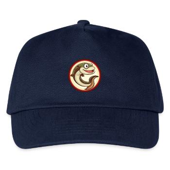 Eel Colorful Kawaii Cartoon Character Clipart Pet - Kids’ Baseball Cap - navy - Front
