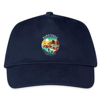Parotonga Cook Islands Pazifik Reise - Kinder Basecap - Navy - Vorne