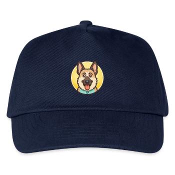 Majorca Shepherd Dog Breed Cartoon Kawaii Clipart - Kids’ Baseball Cap - navy - Front
