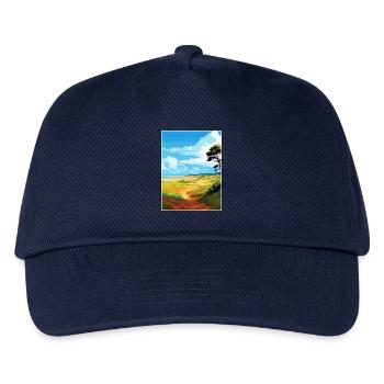 Suffolk Coast Heaths Travel Poster Souvenir WPA - Kids’ Baseball Cap - navy - Front