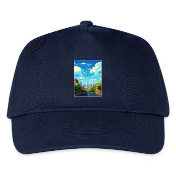 Johannesburg Südafrika Reiseposter Souvenir - Kinder Basecap - Navy - Vorne