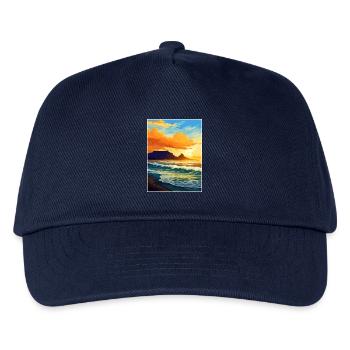 Kapstadt Südafrika Reiseposter Souvenir WPA - Kinder Basecap - Navy - Vorne