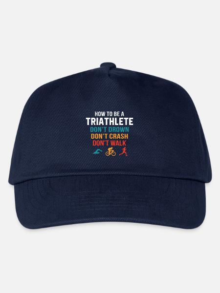 Wie wird man Triathlet? - Kinder Basecap - Navy
