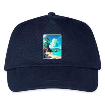 Ko Samui Thailand Thai Reise Poster Souvenir WPA - Kinder Basecap - Navy - Vorne
