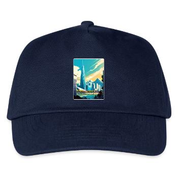 Seoul Südkorea Reise Poster Souvenir Farbe WPA - Kinder Basecap - Navy - Vorne