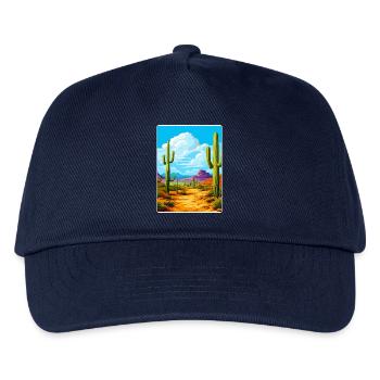 Saguaro Nationalpark Arizona Reiseposter WPA - Kinder Basecap - Navy - Vorne