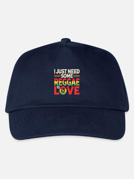 Reggae Jamaika Design - Kinder Basecap - Navy