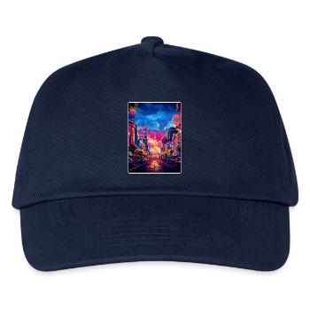Las Vegas Nevada Travel Poster Souvenir Paint WPA - Kids’ Baseball Cap - navy - Front
