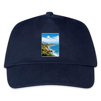 Lima Peru Reise Poster Souvenir Postkarte Malerei - Kinder Basecap - Navy - Vorne