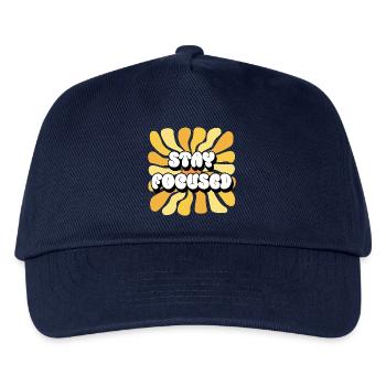Restez concentré Affirmations positives Tournesol - Casquette de baseball Enfant - marine - Devant