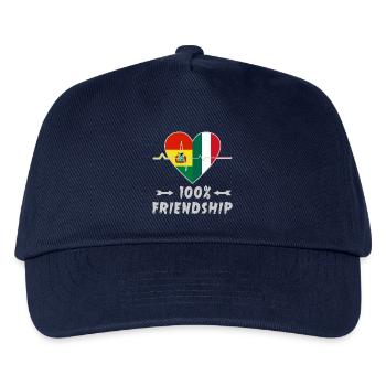 Bolivia and Italy 100% friendship - Kids’ Baseball Cap - navy - Front