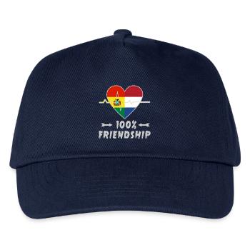 Bolivia and the Netherlands 100% friendship - Kids’ Baseball Cap - navy - Front