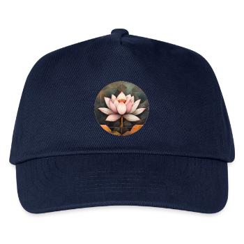 Lotusblüte - Kinder Basecap - Navy - Vorne