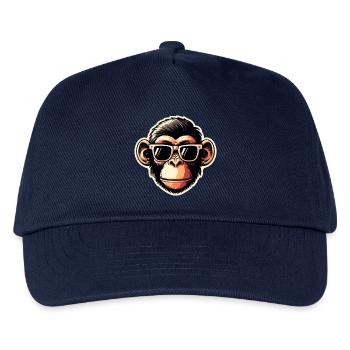 Monkey Glasses Cool - Kids’ Baseball Cap - navy - Front