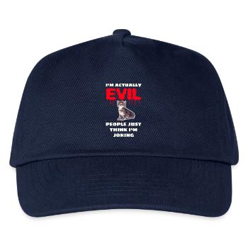 Böses Kätzchen - Kinder Basecap - Navy - Vorne