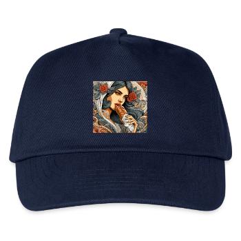 Dürüm Yufka Döner Kebab Geschenk - Kinder Basecap - Navy - Vorne
