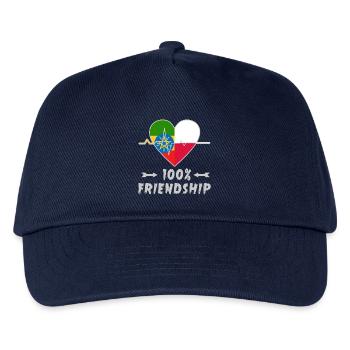 Ethiopia and Poland 100% friendship - Kids’ Baseball Cap - navy - Front