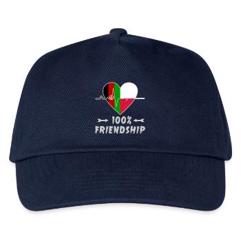 Afghanistan and Poland 100% friendship - Kids’ Baseball Cap - navy - Front