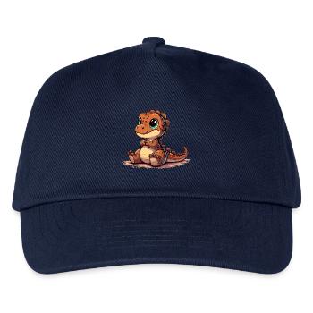 T-Rex süß Baby Dino Baby Dinobaby Geschenk - Kinder Basecap - Navy - Vorne