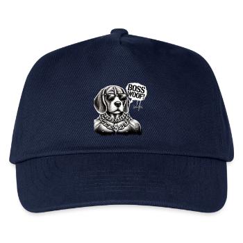 Bosswoof Gold Necklace Dog - Kids’ Baseball Cap - navy - Front
