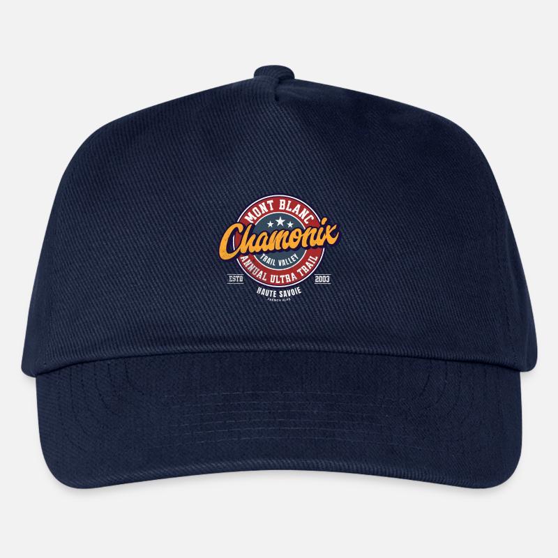 Mont Blanc Ultra Trail Chamonix Trail Aufnäher - Kinder Basecap - Navy