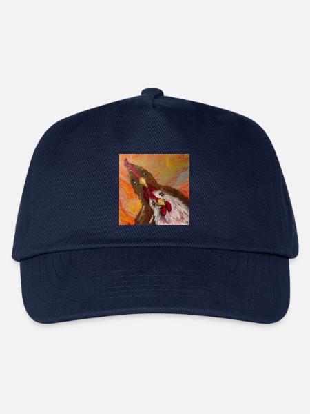 Hahn und Huhn - Kinder Basecap - Navy