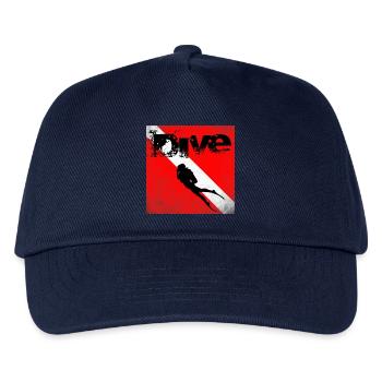 American Diver Down Flag SCUBA - Kids’ Baseball Cap - navy - Front