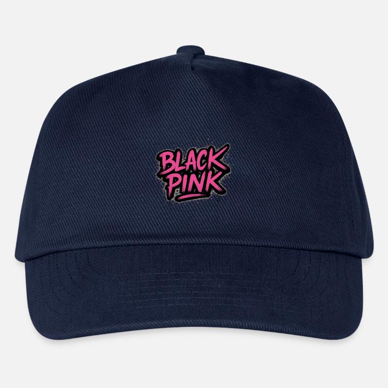 Pink Graffiti Kontrast - Kinder Basecap - Navy