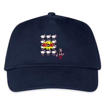 Das schwarze Schaf schlägt wieder zu - Kinder Basecap - Navy - Vorne