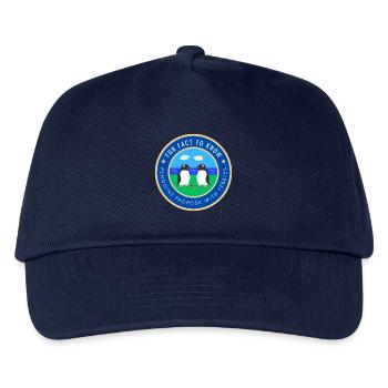 Penguins propose with pebbles - Kids’ Baseball Cap - navy - Front